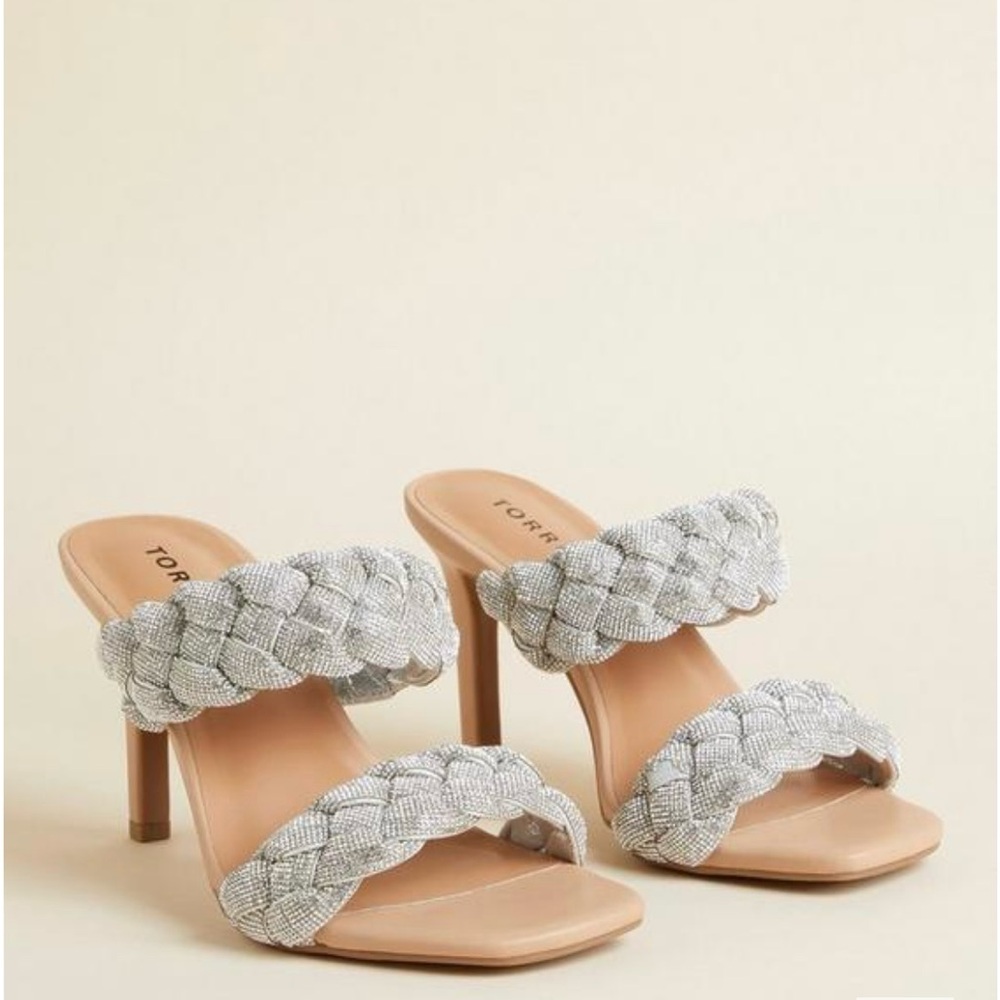 Torrid embellished heel sandals size 7.5W